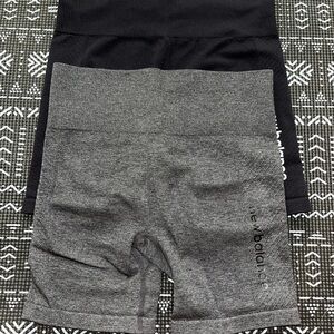 New Balance Black and Grey Athletic Shorts